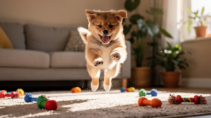 How to calm a hyper puppy with indoor play