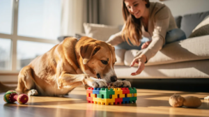 How to stop a dog from barking with puzzle play