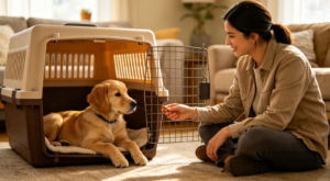 Crate training a puppy schedule for naps and bedtime