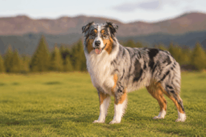 Australian Shepherd during dog training in Tice, FL